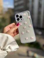 قاب پاپیون صورتی شاین آیفون ، سامسونگ ، شیائومی (کدC2059) - Image 3