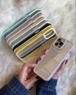 قاب موبایل آیفون بستنی سفید دورنگ پشت طلق ( 30111 ) - تصویر 2