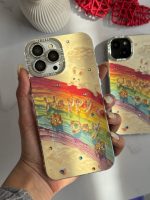 قاب موبایل آیفون خرگوش رنگین کمانی - تصویر 3
