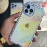 قاب موبایل آیفون ستاره رنگین کمانی شفاف