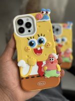 قاب موبایل آیفون باب اسفنجی پاتریک حلزون سیلیکونی