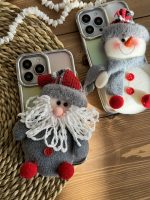 قاب موبایل آیفون کریسمسی آدم برفی و بابانوئل