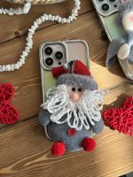 قاب موبایل آیفون کریسمسی آدم برفی و بابانوئل - تصویر 3