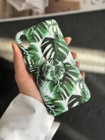 قاب موبایل آیفون برگ انجیری سبز ( 1052 )