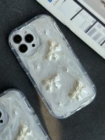 قاب موبایل آیفون پاپیون صدفی برجسته - تصویر 3