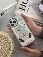 قاب موبایل آیفون کیوت کت گربه خجالتی آینه ای - تصویر 2