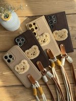 قاب موبایل سامسونگ خرس دوست داشتنی محافظ لنز + بندست - تصویر 2