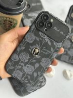 قاب موبایل آیفون گل رز دارک نایت