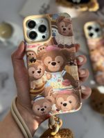 قاب موبایل آیفون خانواده خرسی + بند کوتاه خرسی - تصویر 3