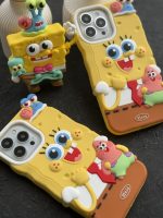 قاب موبایل آیفون باب اسفنجی پاتریک حلزون سیلیکونی - تصویر 2