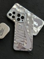 قاب موبایل آیفون نایک کرومی برجسته - تصویر 3