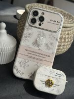 قاب موبایل آیفون گل سفید انگلیسی الگانس محافظ لنزدار - تصویر 3