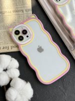 قاب موبایل گربه فنکو صورتی و زرد شفاف - تصویر 2