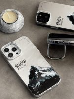 قاب موبایل آیفون نورث فیس ( The North face ) برفی محافظ دوربین استندشو - تصویر 3