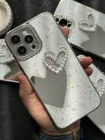 قاب موبایل آیفون قلب لاولی آیینه ای صدفی