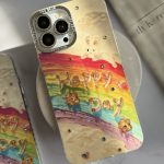 قاب موبایل آیفون خرگوش رنگین کمانی