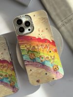 قاب موبایل آیفون خرگوش رنگین کمانی