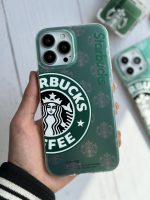 قاب موبایل آیفون استارباکس هلوگرامی سبز - تصویر 3