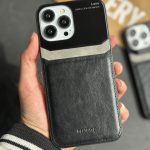 قاب موبایل شیائومی لنز چرمی و شیشه ای