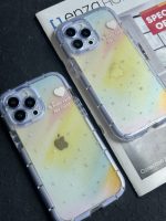 قاب موبایل آیفون ستاره رنگین کمانی شفاف - تصویر 3