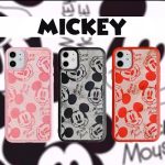 قاب موبایل آیفون میکی موس چرمی پرینتی داغی