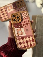 قاب موبایل آیفون بهترین آرزوی خرسی قهوه ای محافظ لنزدار