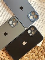 قاب موبایل آیفون جنتلمن پشت گلس محافظ لنزدار