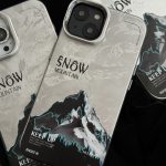 قاب موبایل آیفون نورث فیس ( The North face ) برفی محافظ دوربین استندشو