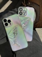 قاب موبایل آیفون پروانه هلوگرامی تک بال بیرنگ - تصویر 2