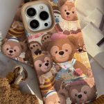 قاب موبایل آیفون خانواده خرسی + بند کوتاه خرسی