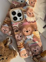 قاب موبایل آیفون خانواده خرسی + بند کوتاه خرسی