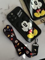 قاب موبایل آیفون میکی برجسته سولید مشکی بدون بند - تصویر 3