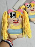قاب موبایل آیفون عروسک ناتالی مو زرد سیلیکونی - تصویر 2