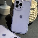 قاب موبایل آیفون گربه یاسی شفاف