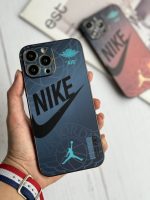 قاب موبایل آیفون نایک شبرنگ محافظ لنزدار