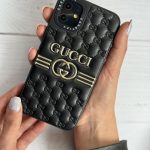 قاب موبایل سامسونگ گوچی بالشتی چرمی داغ