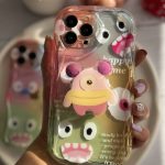 قاب موبایل آیفون هیولا پاستیلی هپی تایم + پاپسوکت