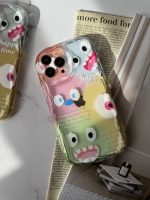 قاب موبایل آیفون هیولا پاستیلی هپی تایم + پاپسوکت - تصویر 3