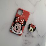 قاب موبایل آیفون میکی مینی دختر قرمز + پاپ سوکت