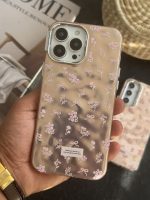 قاب موبایل ( آیفون - سامسونگ ) گل رزیتا پاپیون رزگلد + بندست