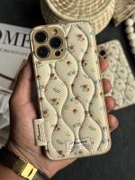 قاب موبایل آیفون گل رزالین پافری بالشتی