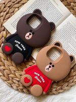 قاب موبایل آیفون خرس تدی سیلیکونی نیویورک