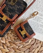 قاب موبایل آیفون کلین چرمی قفل فلزی بند چرمی بلند - تصویر 3