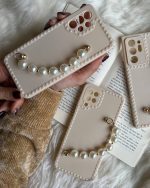 قاب موبایل سامسونگ مروارید صدفی محافظ لنزدار