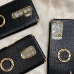 قاب موبایل آیفون کروکودیل دور طلایی