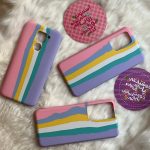 قاب موبایل سامسونگ رنگین کمان سیلیکونی هفت رنگ سری 1