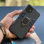 قاب موبایل شیائومی آرمور بتمن حلقه دار مشکی - تصویر 2