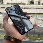 قاب موبایل سامسونگ طرح سواروسکی موج دار آینه و نگین - تصویر 2