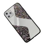 قاب موبایل سامسونگ طرح سواروسکی موج دار آینه و نگین - تصویر 3