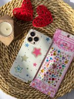 قاب موبایل آیفون ستاره های شنی به همراه صفحه کریستالی چسبی